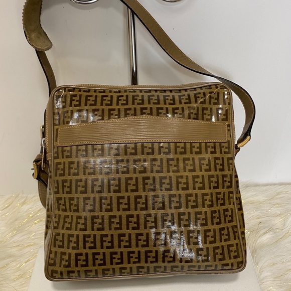 FENDI  Zucca Pattern Brown Shoulder  Bag - Picture 8 of 16